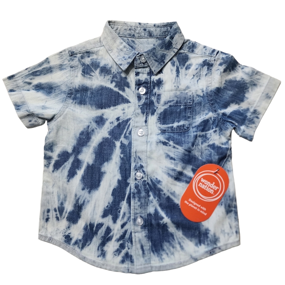 Wonder Nation Button Down Shirt Sz 18 Months NWT